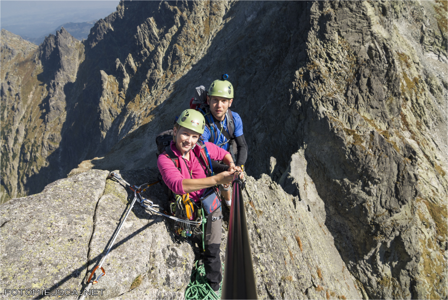 Żabi Koń wschodnia grań Tatry Wysokie trzeci wyciąg