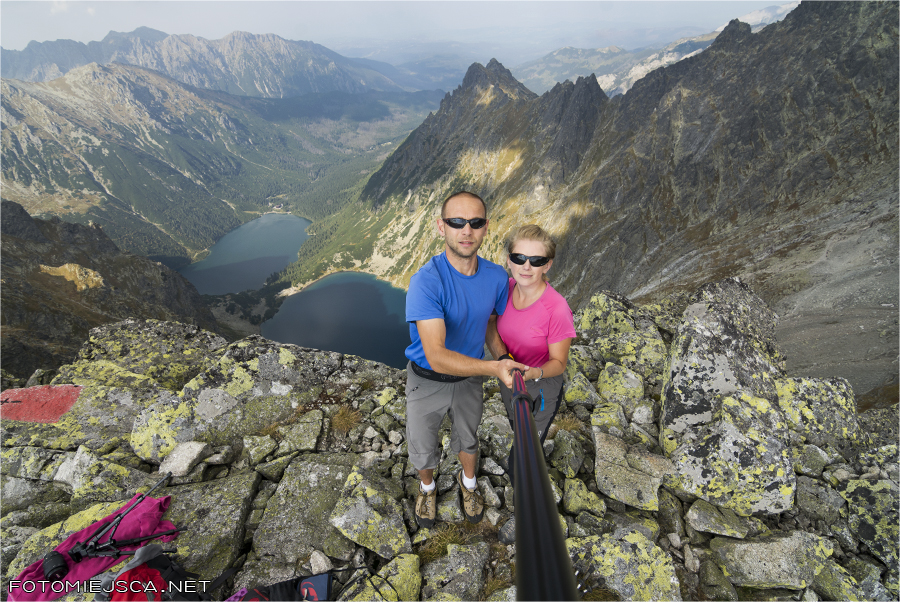 Żabia Turnia Mięguszowiecka Tatry Wysokie widok na polską stronę