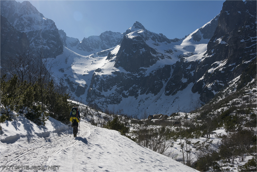 Czarny Szczyt Tatry Wysokie Słowackie schronisko nad Zielonym Stawem Kieżmarskim