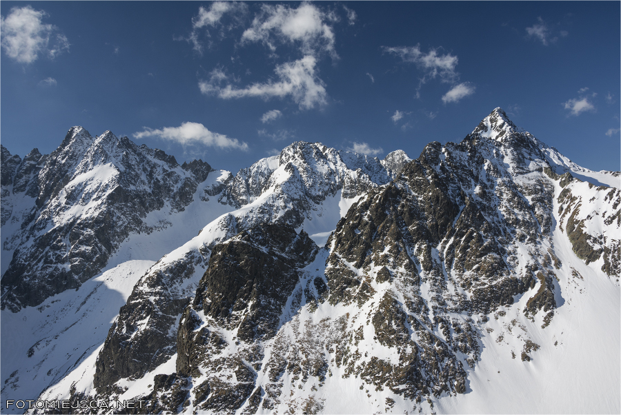 Durne Szczyty Czarny Szczyt Kołowy Szczyt widok z Koziej Turni Tatry Wysokie Słowackie