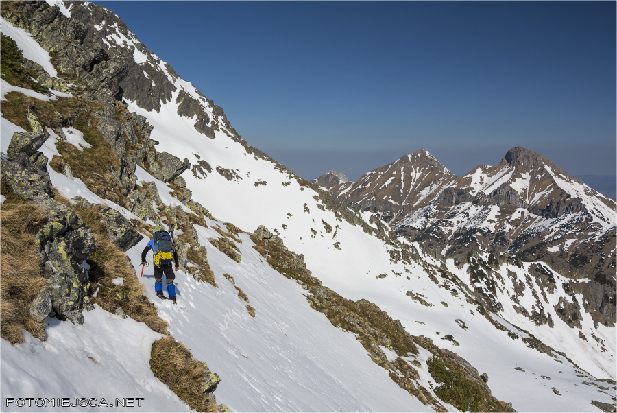 Kozia Turnia Tatry Wysokie Słowackie trawers do Koziej Szczerbiny