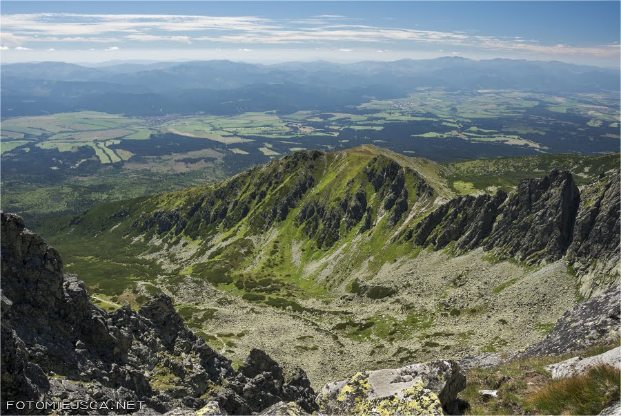 Siodełkowa Kopa Dolina Furkotna widok z Grani Soliska Tatry Wysokie