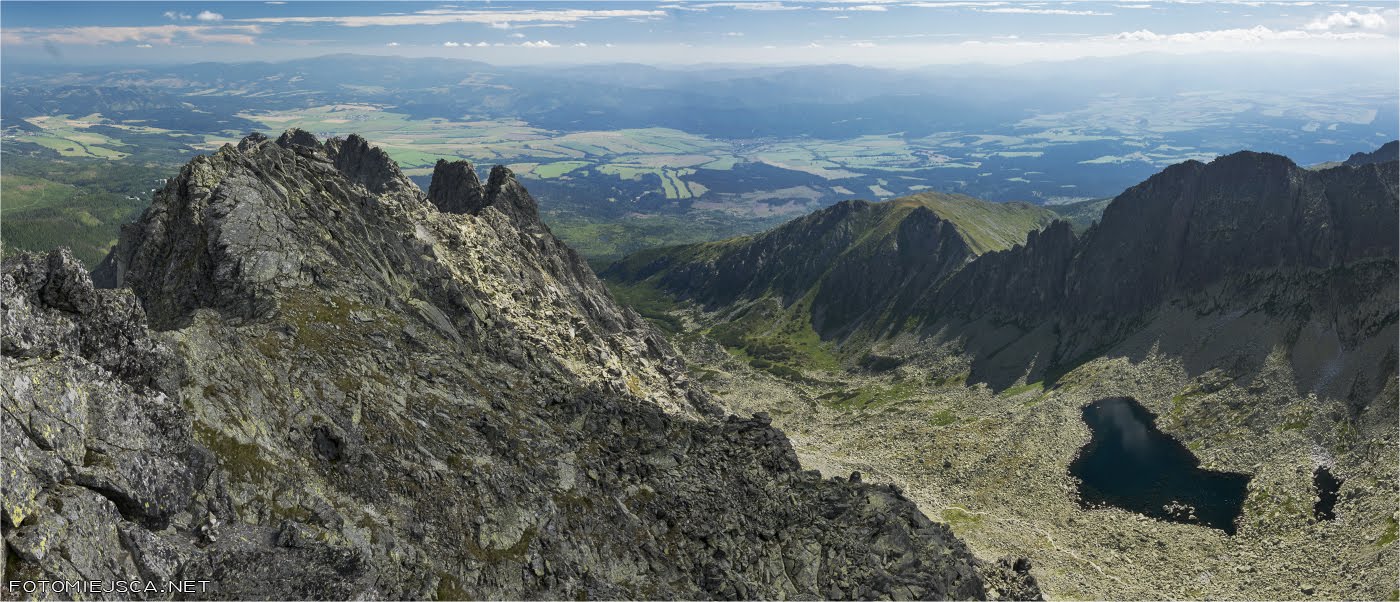 Panorama z Wielkiego Soliska Grań Soliska Tatry Wysokie