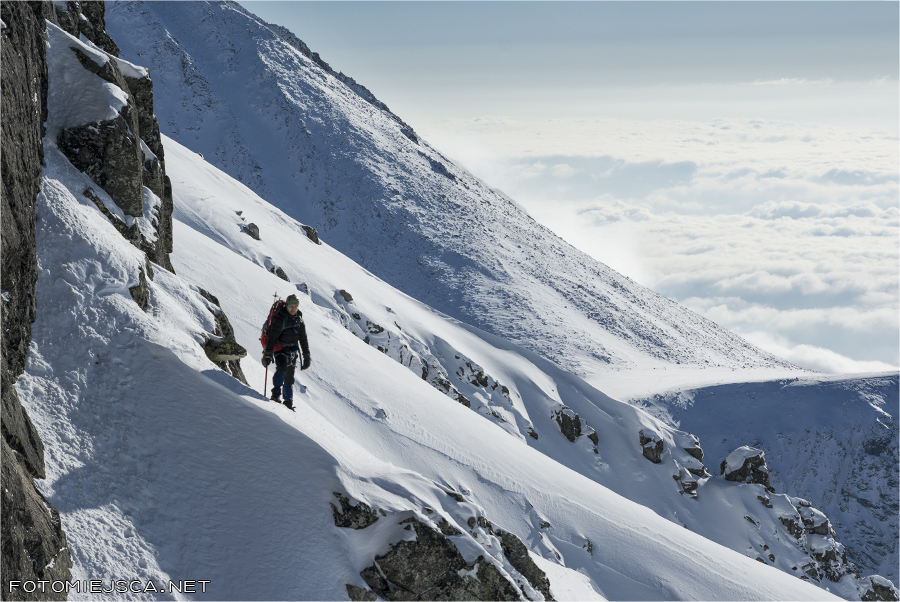 Ciężki Szczyt Tatry Wysokie zimą