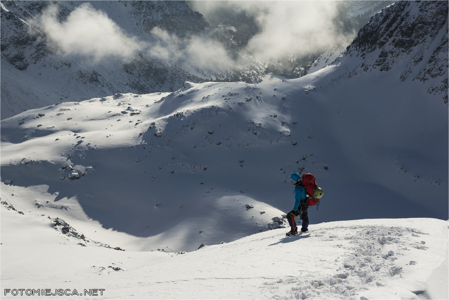 Smocza Dolinka Tatry Wysokie zimą