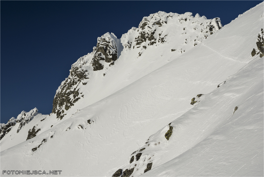 Ciężki Szczyt Tatry Wysokie zimą