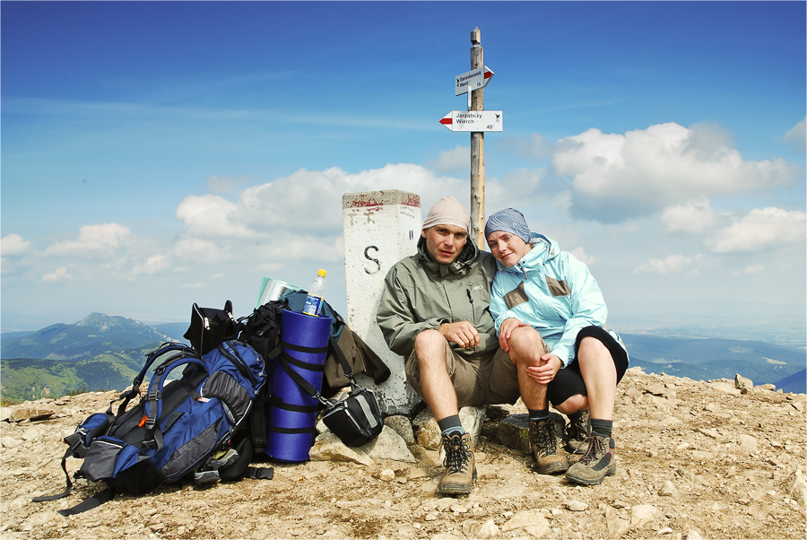 Kończysty Wierch na szczycie Tatry Zachodnie 